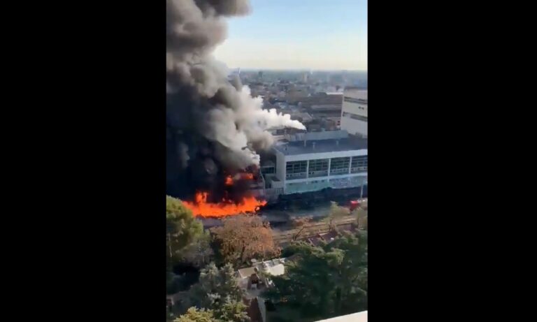 Incendio en Cervecería y Maltería Quilmes