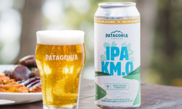 Cerveza patagonia lanza IPA KM0 sin alcohol